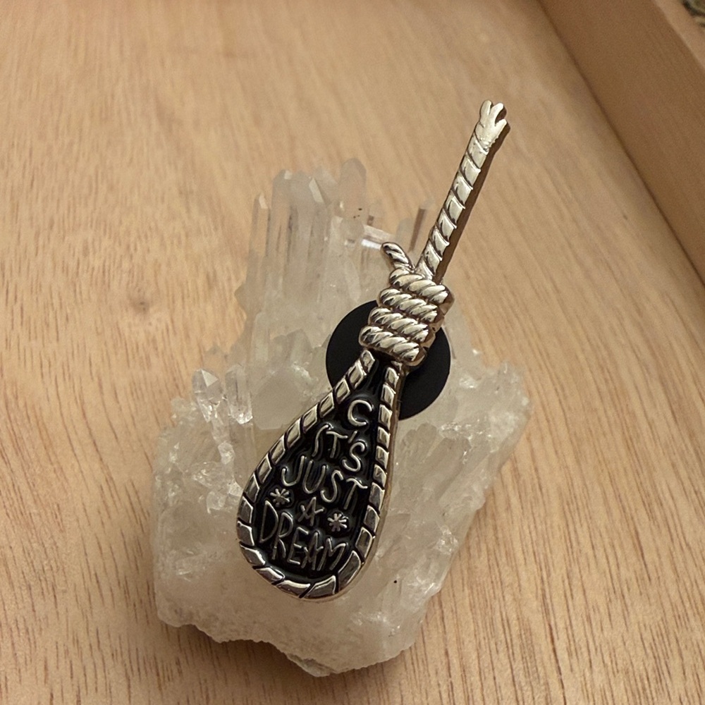 Killstar Noose Silver and Black Enamel Pin - BUNDLE AND SAVE